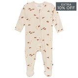 Baby Boys Beige Mini Horses Sleep 'N Play-Gerber Childrenswear Wholesale