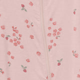 Baby Girls Peach Strawberry Floral Sleep 'N Play-Gerber Childrenswear Wholesale