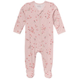 Baby Girls Peach Strawberry Floral Sleep 'N Play-Gerber Childrenswear Wholesale