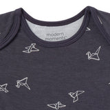 2-Pack Baby Boys Dark Grey Origami Bodysuits-Gerber Childrenswear Wholesale