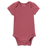 2-Pack Baby Girls Peach Strawberry Floral Bodysuits-Gerber Childrenswear Wholesale