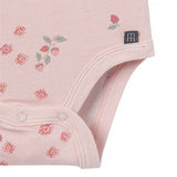 2-Pack Baby Girls Peach Strawberry Floral Bodysuits-Gerber Childrenswear Wholesale