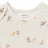 CASE OF: 2-Pack Baby Neutral Ivory French Breakfast Bodysuits-Gerber Childrenswear Wholesale