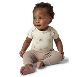 CASE OF: 2-Pack Baby Neutral Ivory French Breakfast Bodysuits-Gerber Childrenswear Wholesale