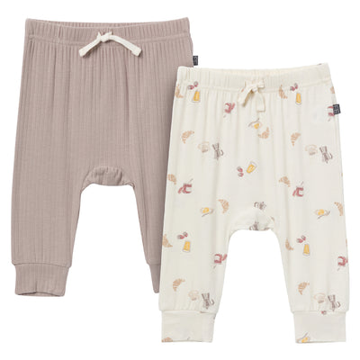 2-Pack Baby Girls Taupe Pants-Gerber Childrenswear Wholesale