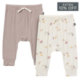 2-Pack Baby Girls Taupe Pants-Gerber Childrenswear Wholesale
