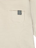 Baby Neutral Tan Long Sleeve Seamed Drop Shoulder Top-Gerber Childrenswear Wholesale
