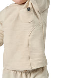 Baby Neutral Tan Long Sleeve Seamed Drop Shoulder Top-Gerber Childrenswear Wholesale