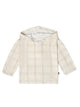 Baby Boys Gray Plaid Long Sleeve Hooded Top-Gerber Childrenswear Wholesale