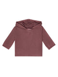 Baby Girls Rose Taupe Long Sleeve Hooded Top-Gerber Childrenswear Wholesale