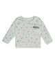 Baby Girls Green Roses Long Sleeve Drop Shoulder Top-Gerber Childrenswear Wholesale