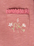 Baby Girls Rose Long Sleeve Drop Shoulder Top-Gerber Childrenswear Wholesale
