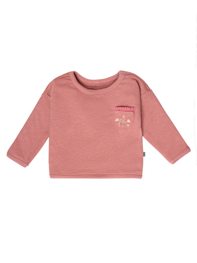 Baby Girls Rose Long Sleeve Drop Shoulder Top-Gerber Childrenswear Wholesale
