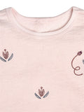 Baby Girls Pink Blossoms Long Sleeve Drop Shoulder Top-Gerber Childrenswear Wholesale