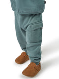 Baby Boys Dark Teal Cargo Pants-Gerber Childrenswear Wholesale