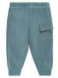 Baby Boys Dark Teal Cargo Pants-Gerber Childrenswear Wholesale