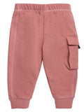 Baby Girls Dark Rose Cargo Pants-Gerber Childrenswear Wholesale