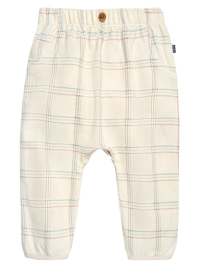 Baby Boys Gray Plaid Mock Pocket Pant-Gerber Childrenswear Wholesale