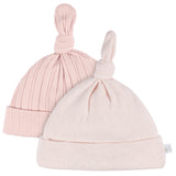 4-Piece Baby Girls Pink Hat and Mitten Set-Gerber Childrenswear Wholesale