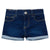 Baby & Toddler Neutral Dark Wash Cuffed Denim Shorts-Gerber Childrenswear Wholesale