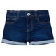 Baby & Toddler Neutral Dark Wash Cuffed Denim Shorts-Gerber Childrenswear Wholesale