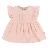 2-Piece Baby Girls Blush Tunic and Diaper Cover-Gerber Childrenswear Wholesale