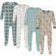 4-Pack Baby & Toddler Boys Desert Animals Snug-Fitting Footed Pajamas-Gerber Childrenswear Wholesale