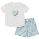 2-Piece Toddler Boys Sea Pajama Shorts Set-Gerber Childrenswear Wholesale