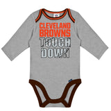 2-Pack Baby Boys Browns Long Sleeve Bodysuits-Gerber Childrenswear Wholesale