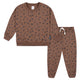 2-Piece Infant and Toddler Girls Leopard Sweatshirt & Pant Set-Gerber Childrenswear Wholesale