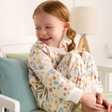 2-Piece Infant & Toddler Girls Ivory Floral Fleece Pajamas-Gerber Childrenswear Wholesale