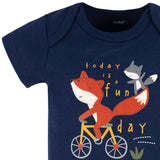 Baby Boys Fox Short Sleeve Onesies Bodysuit-Gerber Childrenswear Wholesale