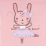 Baby Girls Bunny Ballerina Short Sleeve Onesies Bodysuit-Gerber Childrenswear Wholesale