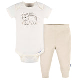 2-Piece Baby Neutral Elephant Bodysuit & Pant Set-Gerber Childrenswear Wholesale