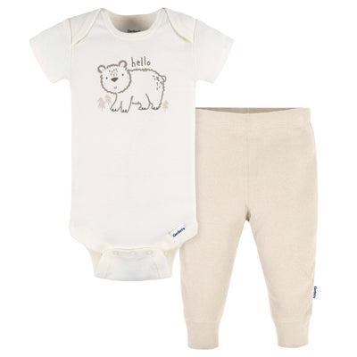 2-Piece Baby Neutral Elephant Bodysuit & Pant Set-Gerber Childrenswear Wholesale
