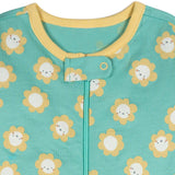 4-Pack Baby Girls Flower Power Sleep 'N Plays-Gerber Childrenswear Wholesale
