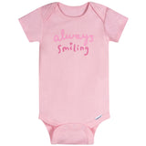 8-Pack Baby Girls Super Happy Onesies® Bodysuits-Gerber Childrenswear Wholesale