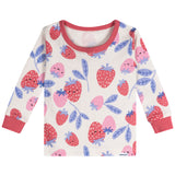 4-Piece Baby Girls Berries Pajamas Sets-Gerber Childrenswear Wholesale