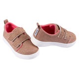 Infant & Toddler Girls Rose Gold Glitter Strap Sneaker-Gerber Childrenswear Wholesale