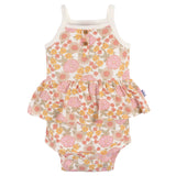 4-Pack Baby Girls Retro Floral Onesies® Bodysuits-Gerber Childrenswear Wholesale