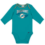 2-Pack Baby Boys Dolphins Long Sleeve Bodysuits-Gerber Childrenswear Wholesale