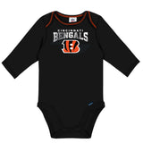 2-Pack Baby Boys Bengals Long Sleeve Bodysuits-Gerber Childrenswear Wholesale