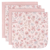 4-Pack Baby Girls Pink Cotton Flannel Blanket-Gerber Childrenswear Wholesale