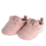 Baby Girls Pink Sherpa Booties-Gerber Childrenswear Wholesale