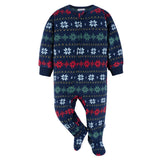 2-Pack Baby & Toddler Neutral Multi Fairisle Fleece Pajamas-Gerber Childrenswear Wholesale