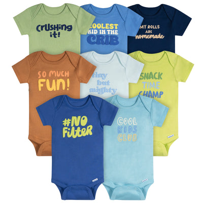 8-Pack Baby Boys Cool Kids Onesies® Bodysuits-Gerber Childrenswear Wholesale