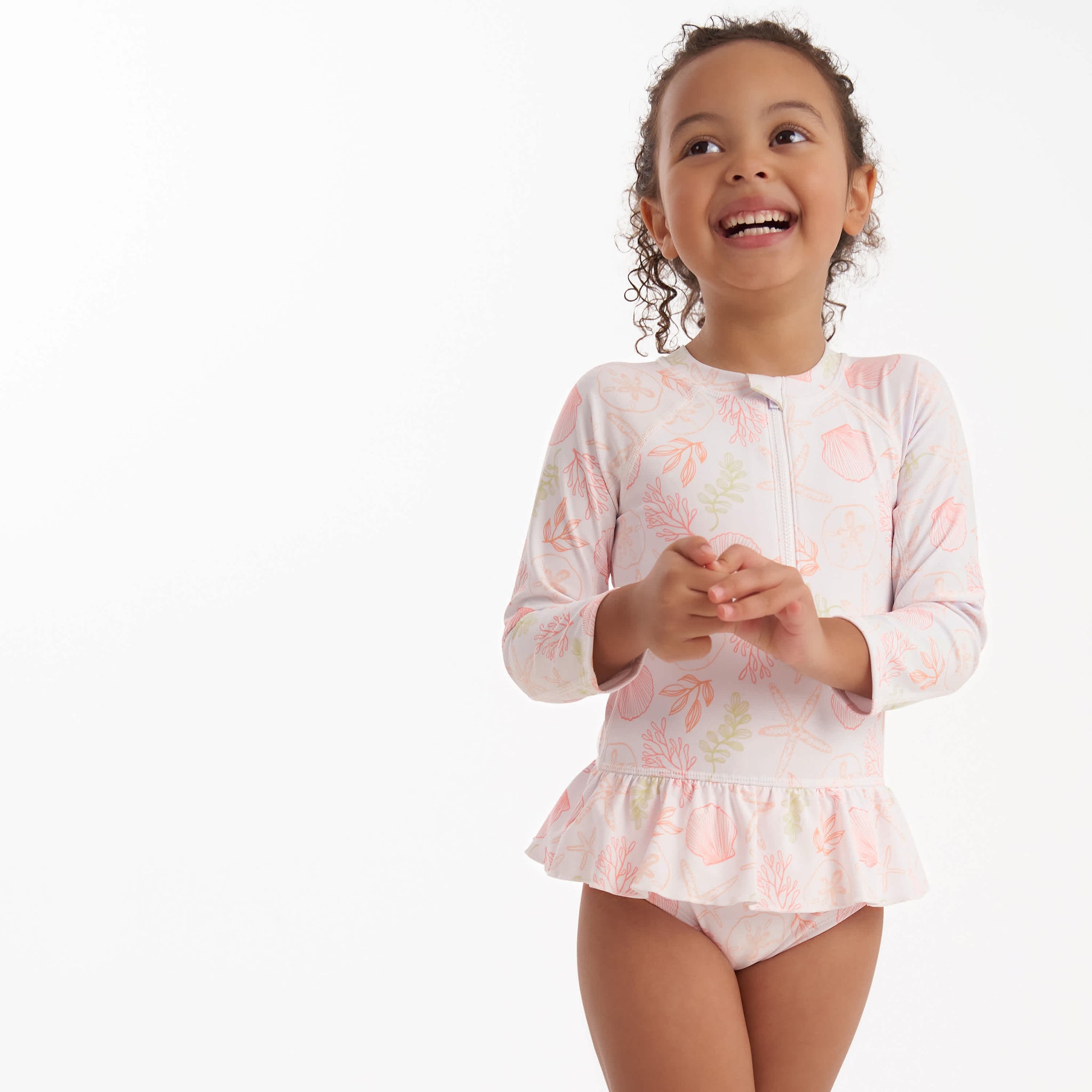 Toddler Girls Shells Rashguard-Gerber Childrenswear Wholesale