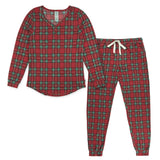 2-Piece Women's Stewart Plaid Pajama Set-Gerber Childrenswear Wholesale