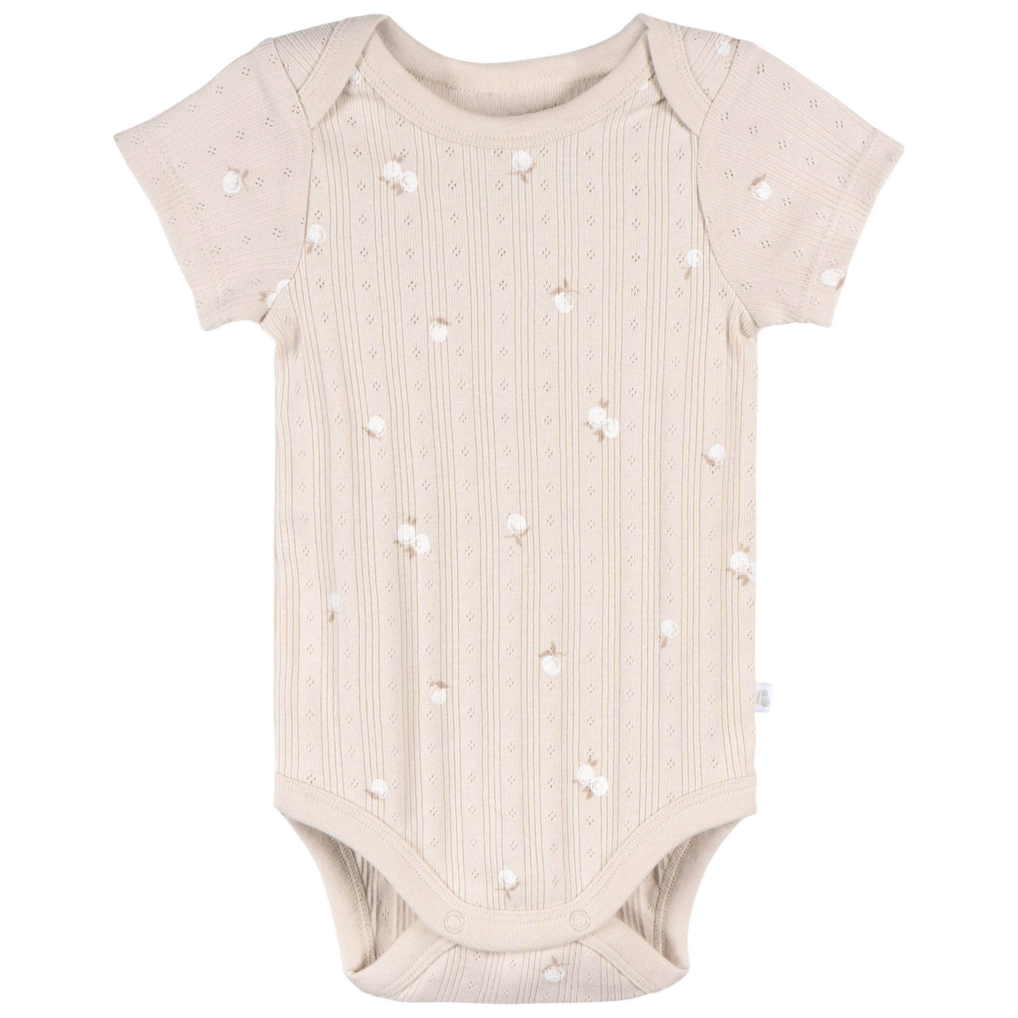 3-Piece Baby Neutral Tan/Brown Bodysuit Set-Gerber Childrenswear Wholesale