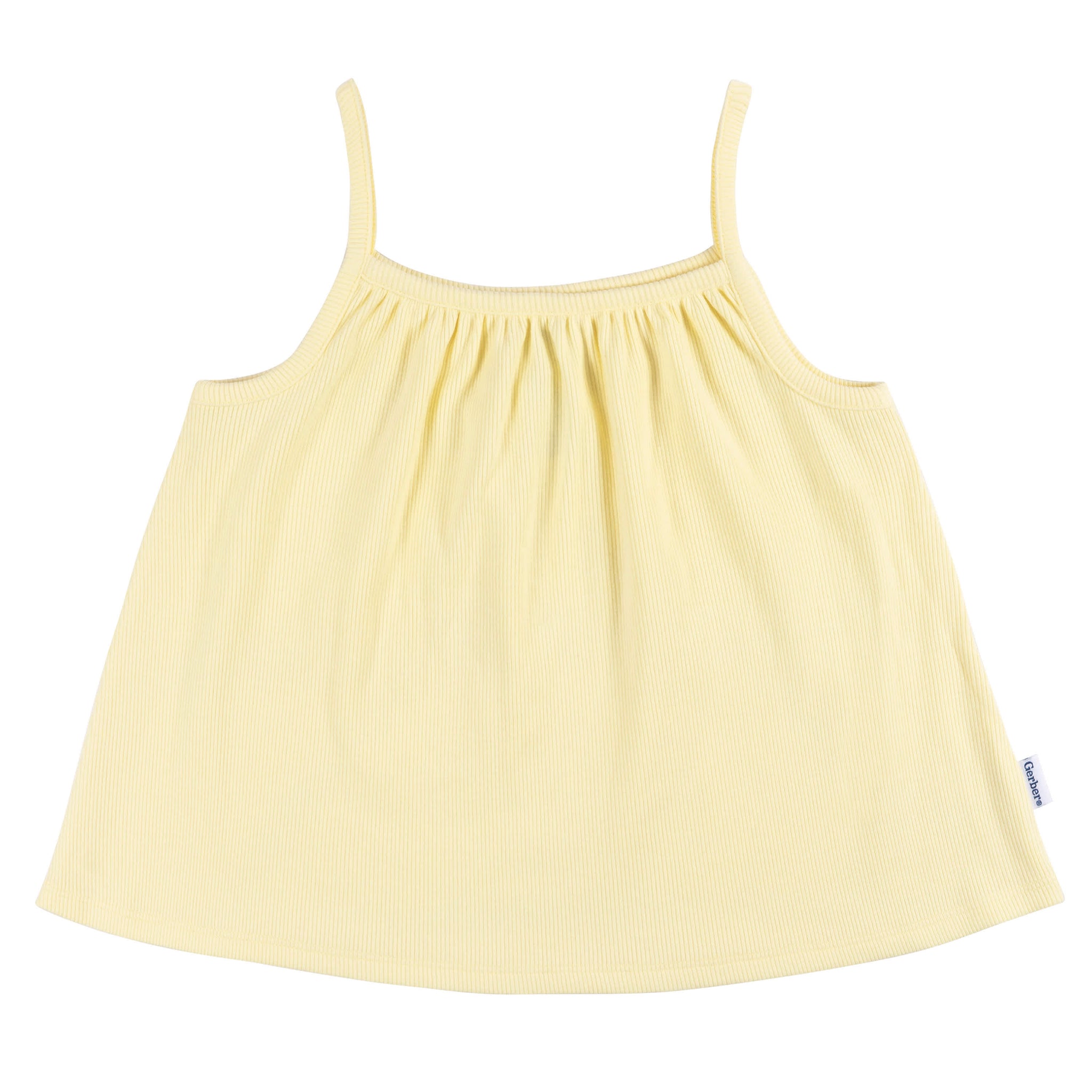 2-Piece Infant and Toddler Girls Yellow Tank Top & Shorts Set-Gerber Childrenswear Wholesale